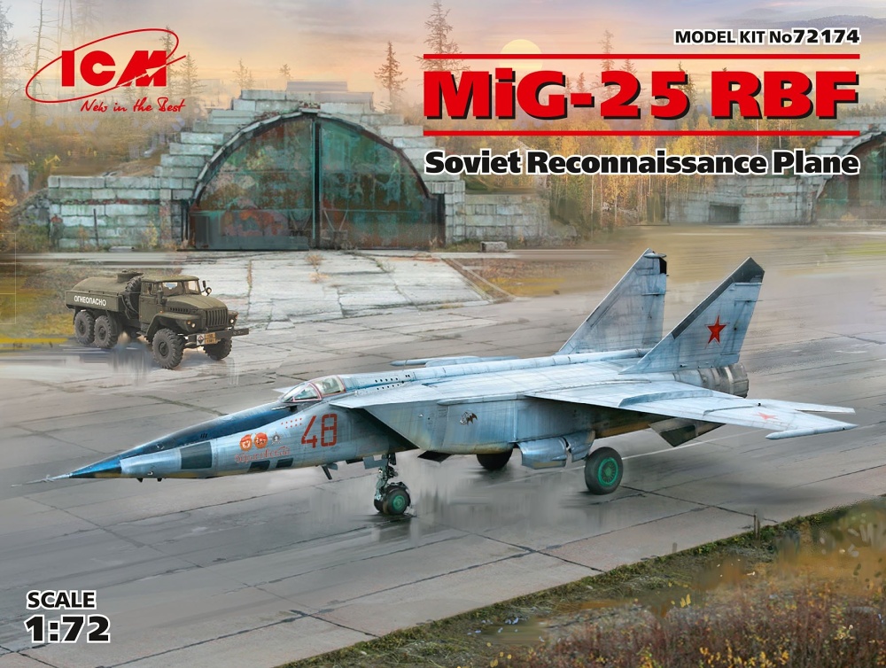 1/72 MiG-25 RBF Soviet Reconnaiss.Plane (3x camo)