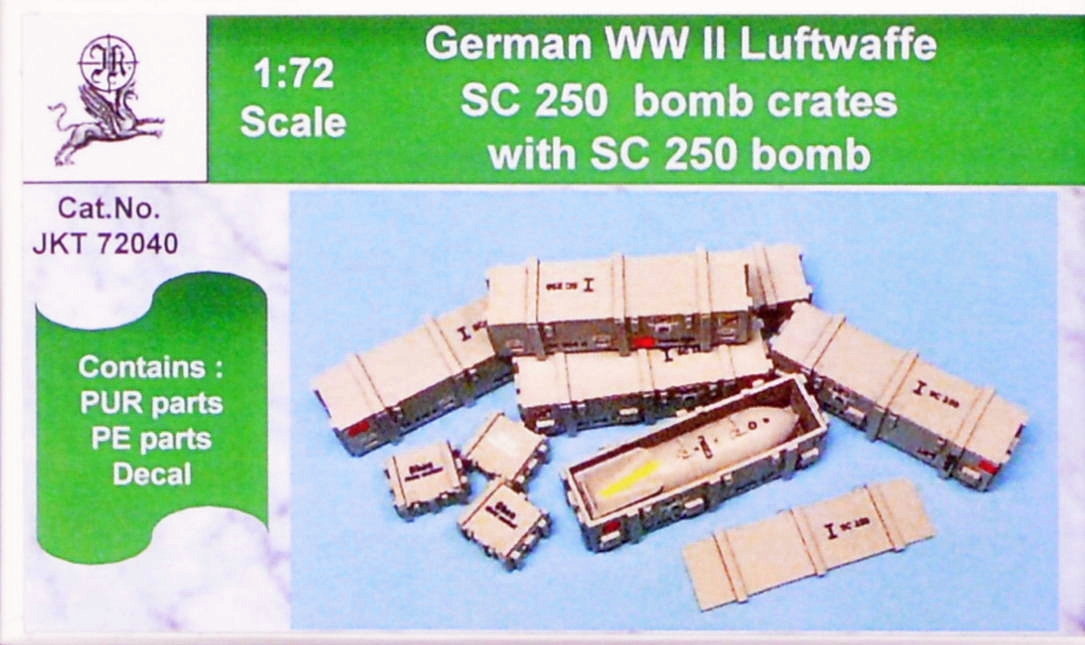 WW II Luftwaffe bombs SC 250 + crate box N ° 2 Black Dog -F32105