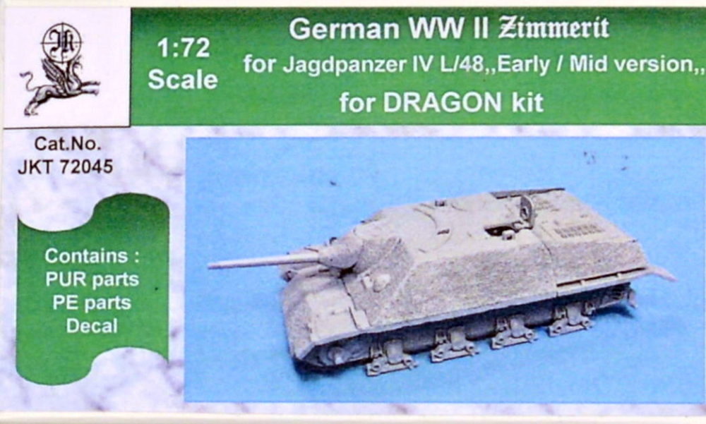 1/72 German WWII Zimmerit for Jagdpz.IV L/48 Early