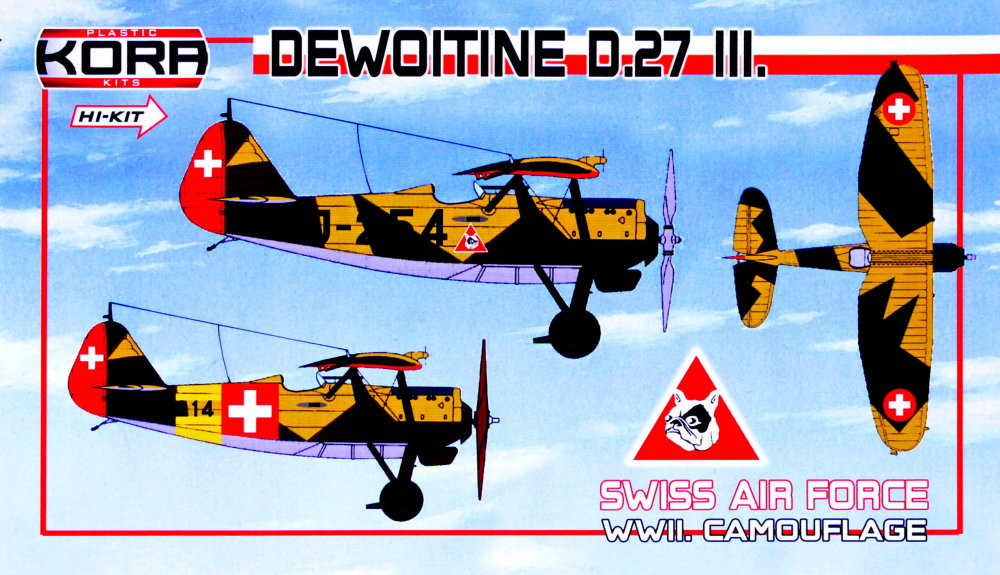 1/72 Dewoitine D.27 III. Swiss AF WWII. Camouflage
