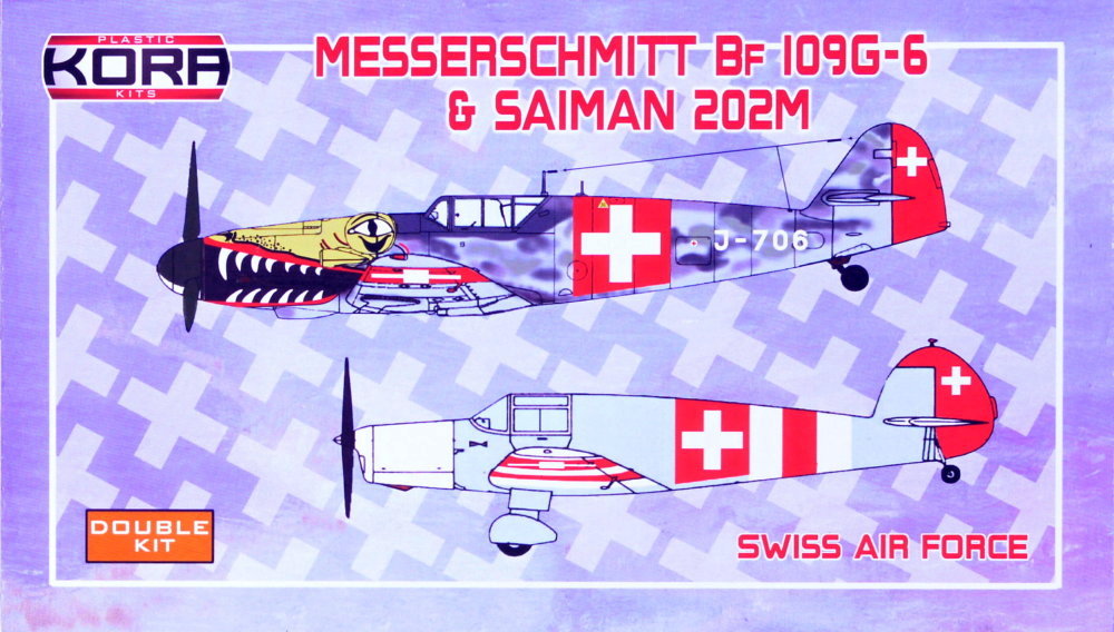 1/72 Bf 109G-6&Saiman 202M SWISS Air Force 2-in-1