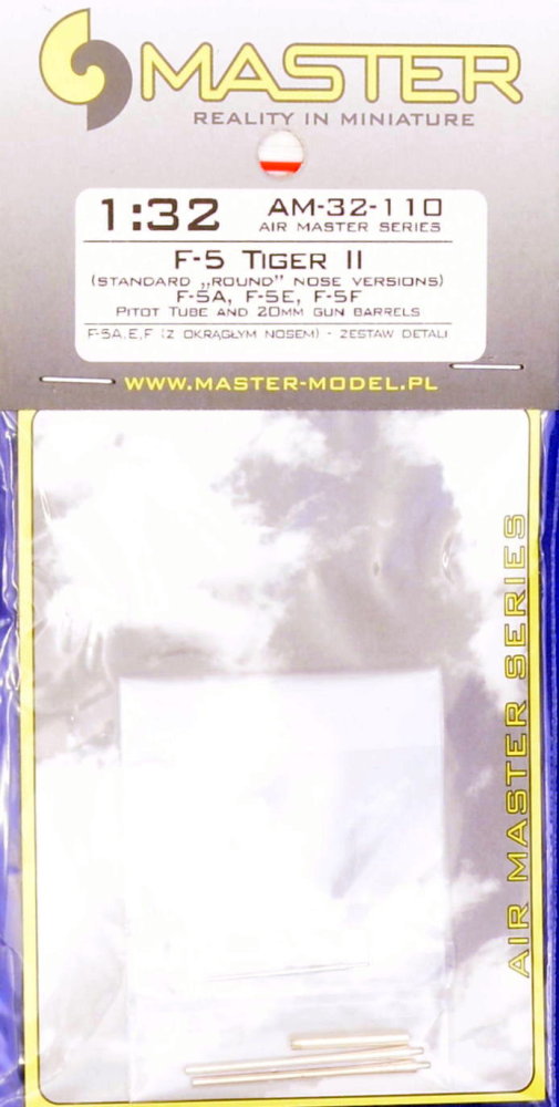 1/32 F-5 Tiger II (round nose) pitot tube&barrels