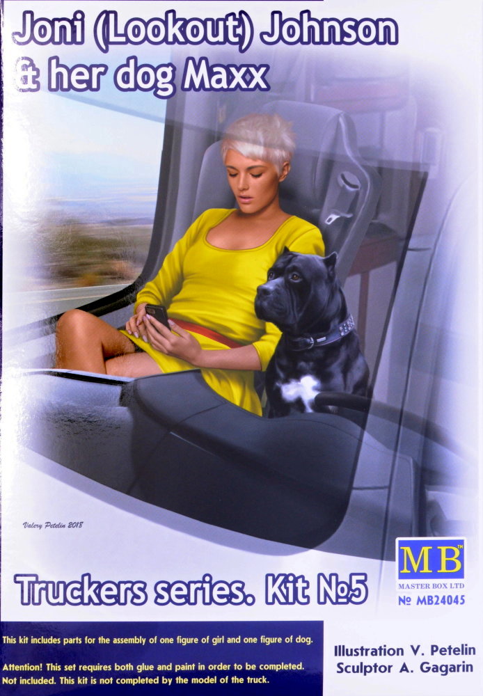 1/24 Joni Johnson & her dog Maxx (Trucker series)