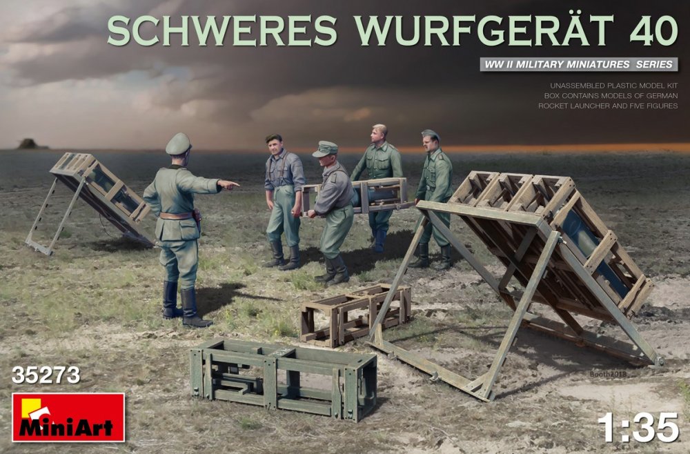 1/35 Schweres Wurfgerat 40 Rocket Launcher + 5 fig