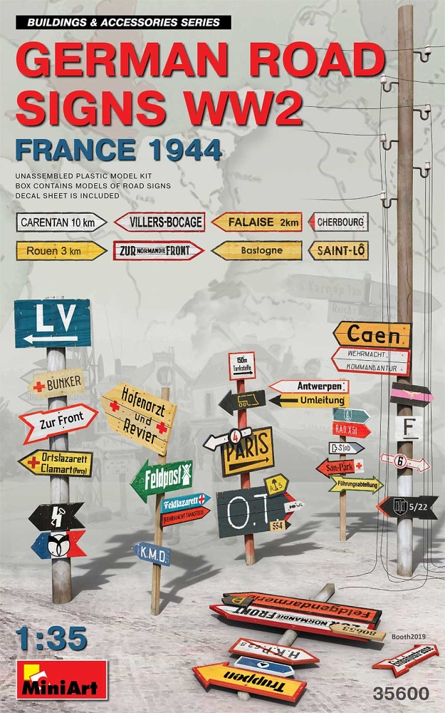 1/35 German Road Signs WWII (France 1944)