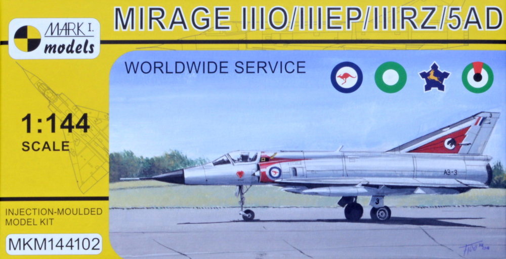 1/144 Mirage IIIO/EP/RZ/5AD 'Worldwide' (4x camo)