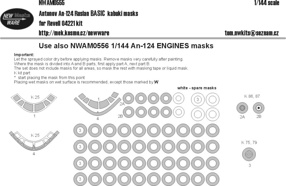 1/144 Mask An-124 Ruslan BASIC (REV 04221)