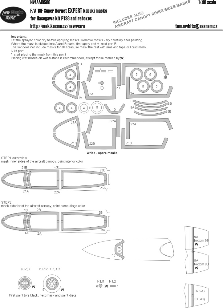 1/48 Mask F/A-18F Super Hornet EXPERT (HAS PT38)