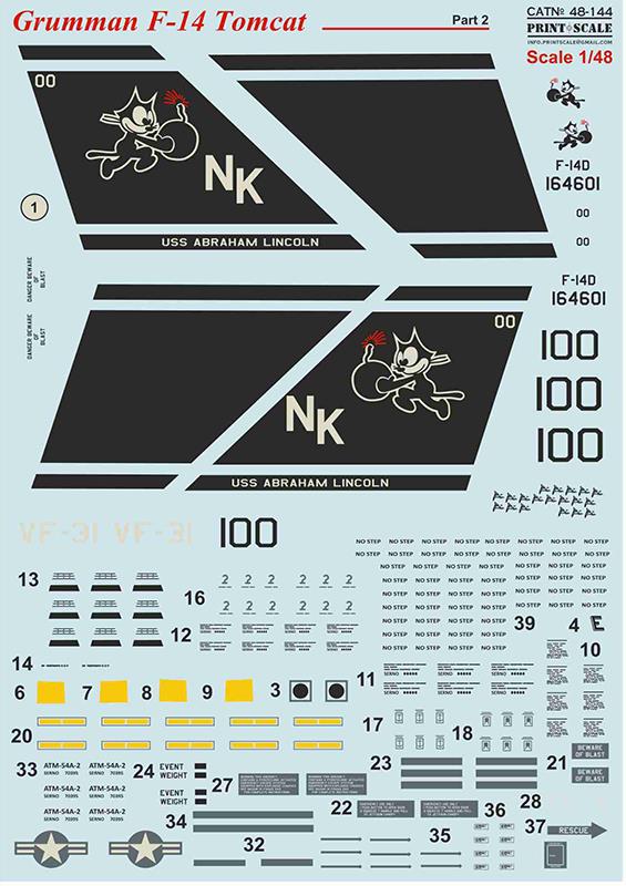 1/48 Grumman F-14 Tomcat - part 2 (wet decals)