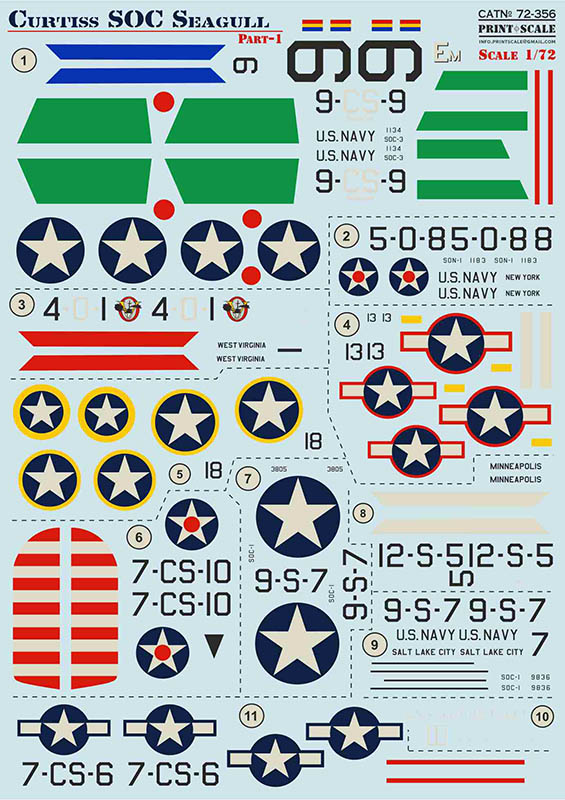 1/72 Curtiss SOC Seagull Pt.1 (wet decals)