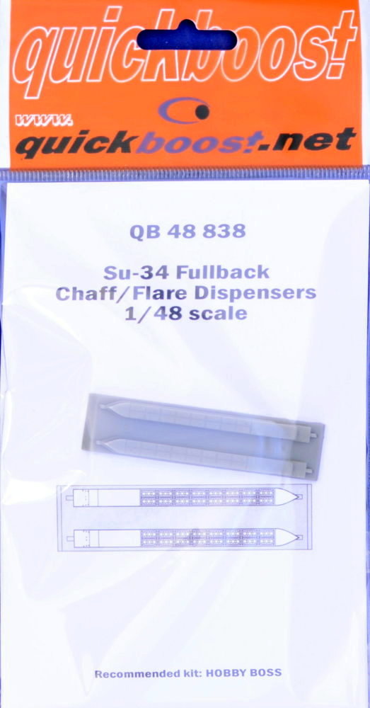 1/48 Su-34 Fullback chaff/flare dispensers (HOBBY)