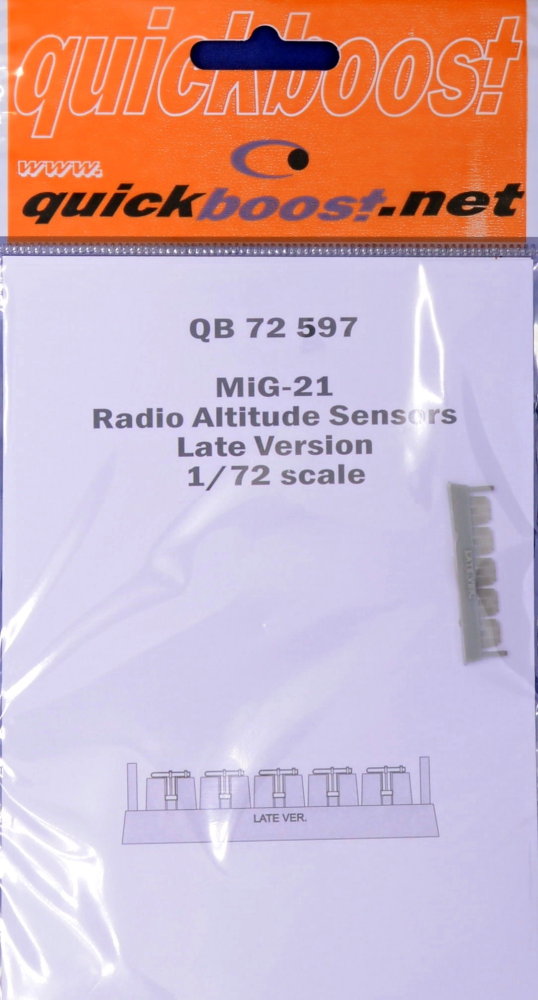 1/72 MiG-21 radio altitude sensors (late)