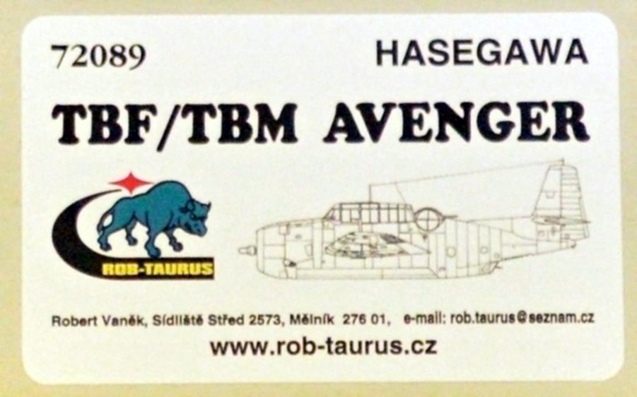 1/72 Vacu Canopy TBF/TBM Avenger (HAS)