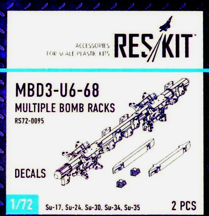 1/72 MBD3-U6-68 Multiple Bomb Racks (2 pcs.)