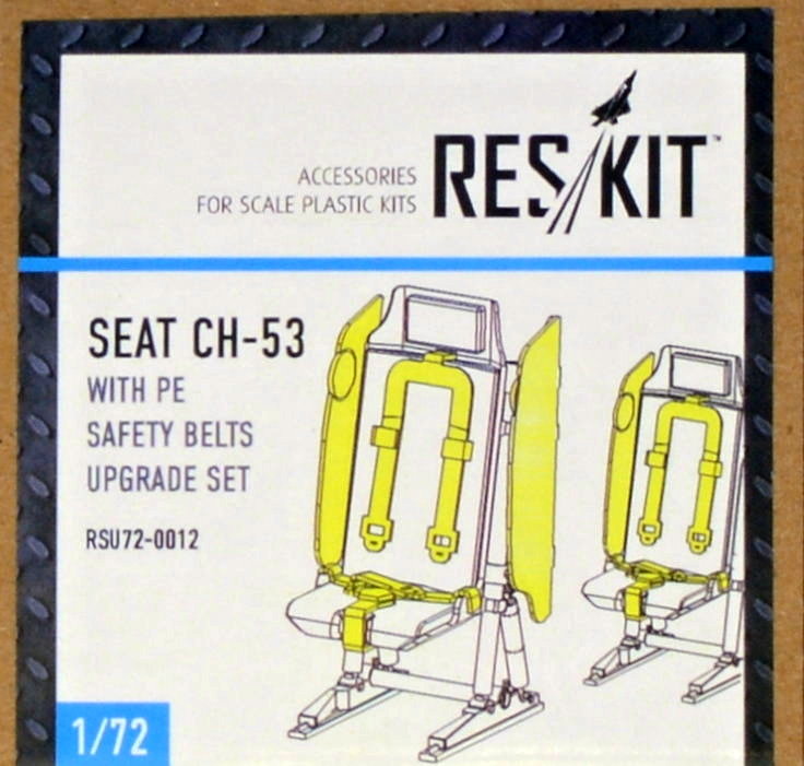 1/72 CH-53, MH-53 Seat w/ PE safelty belts (REV)