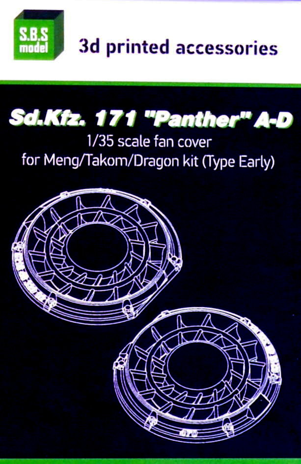 1/35 Sd.Kfz. 171 Panther A-D fan cover early (3D)