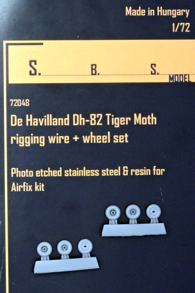 1/72 DH-82 Tiger Moth - Rigging wire & wheel set