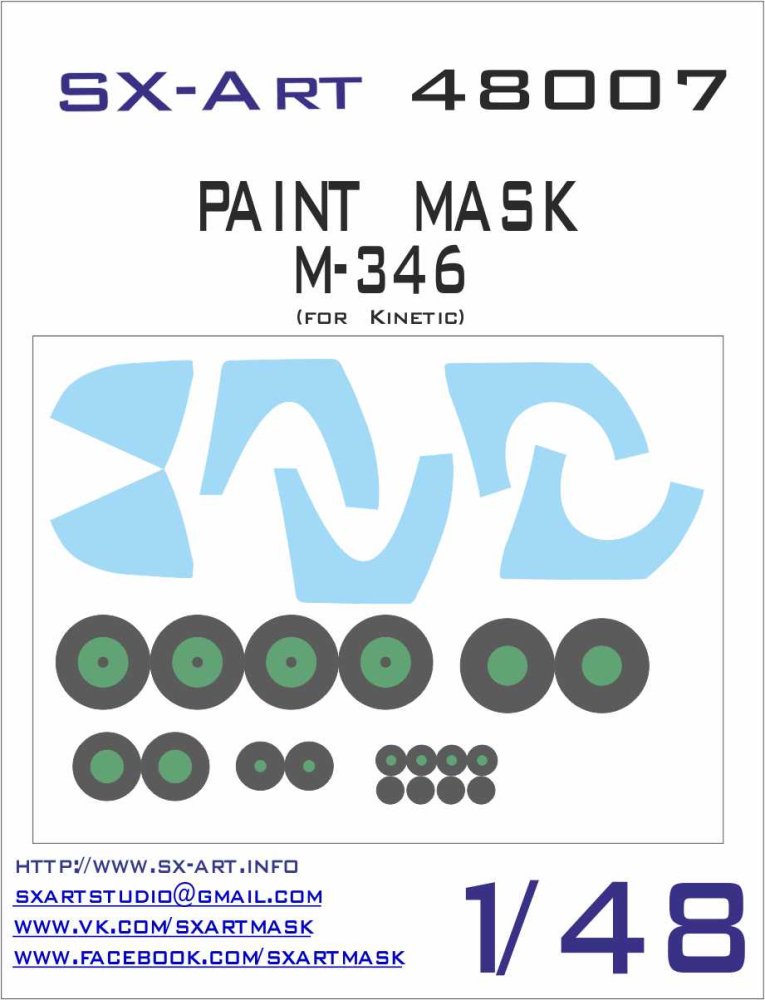 1/48 M-346 Painting Mask (KINETIC)
