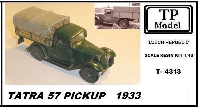 1/43 TATRA 57 Pickup 1933 (resin kit)