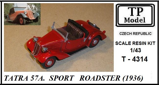 1/43 TATRA 57A. Sport Roadster 1936 (resin kit)