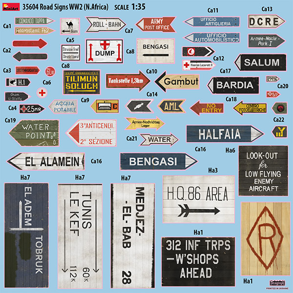 North Africa Details about   Miniart 35604 Road Signs From The Second World War Model Kit 1/35 