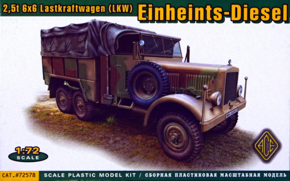 1/72 Einheints-Diesel 2,5t 6x6 Lastkraftwagen