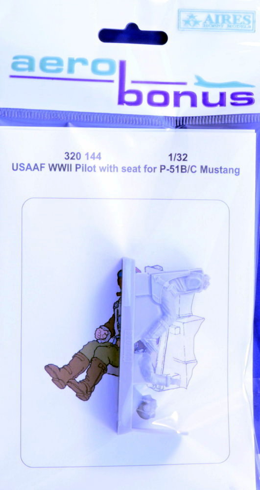 1/32 USAAF WWII Pilot w/ seat for P-51B/C Mustang