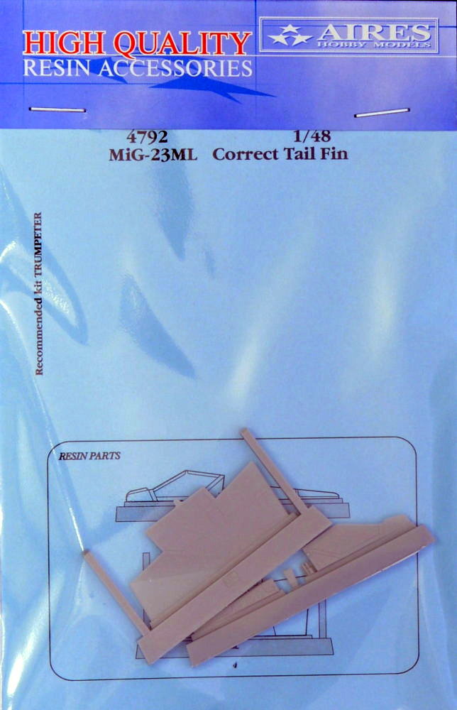 1/48 MiG-23ML correct tail fin (TRUMP)