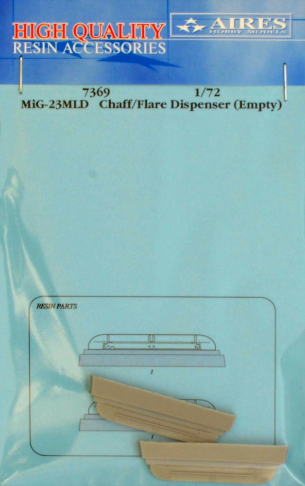 1/72 MiG-23MLD chaff/flare dispenser (empty)