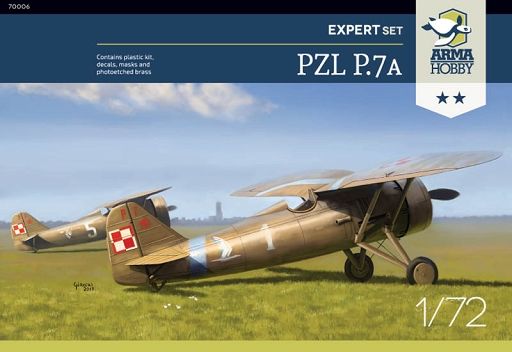 1/72 PZL P.7A Expert Set (4x camo)