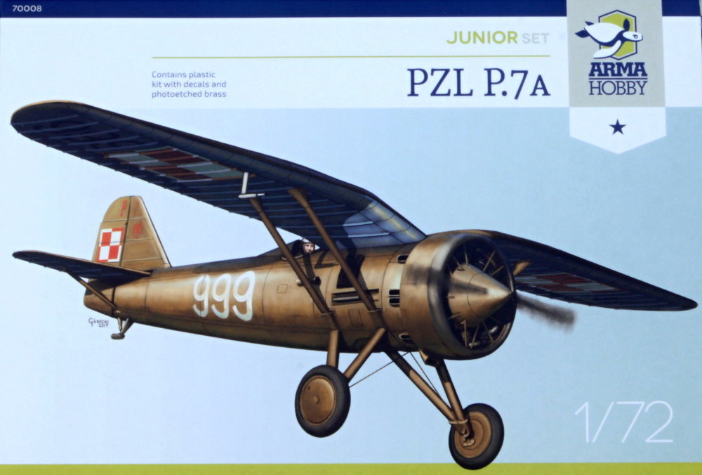 1/72 PZL P.7A Model Kit (1x camo)