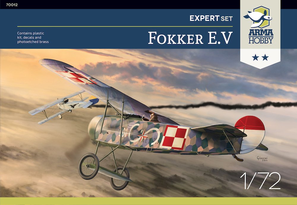 1/72 Fokker E.V Expert Set (4x camo)