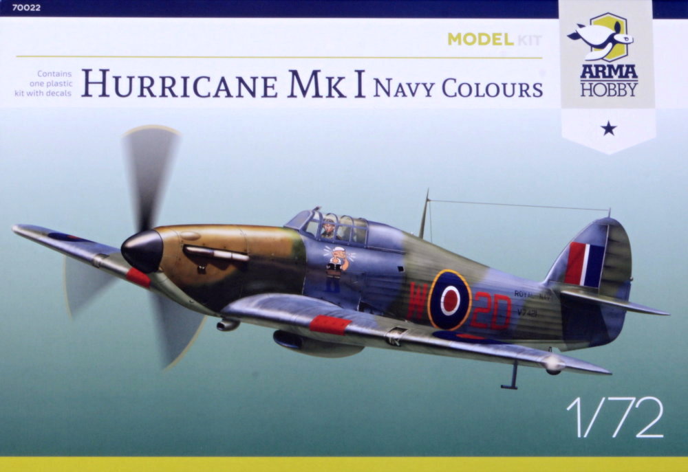 1/72 Hurricane Mk.I Navy Model Kit (3x camo)