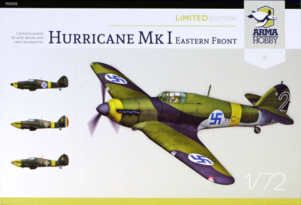 1/72 Hurricane Mk.I East.Front Model Kit (4x camo)