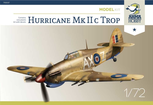 1/72 Hurricane Mk IIc Trop Model Kit (2x camo)