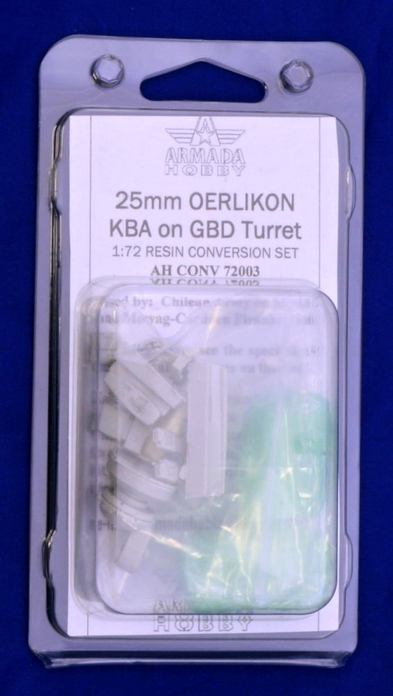 1/72 25mm Oerlikon KBA in GBD Turret - convers.set