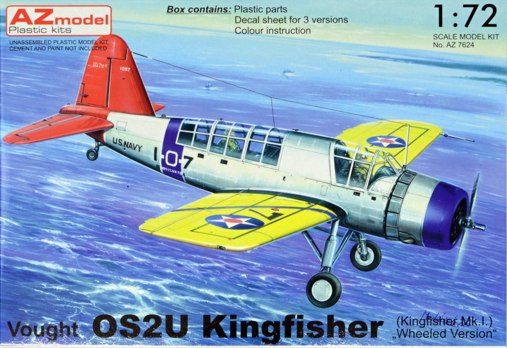 1/72 OS2U Kingfisher wheeled version (3x camo)