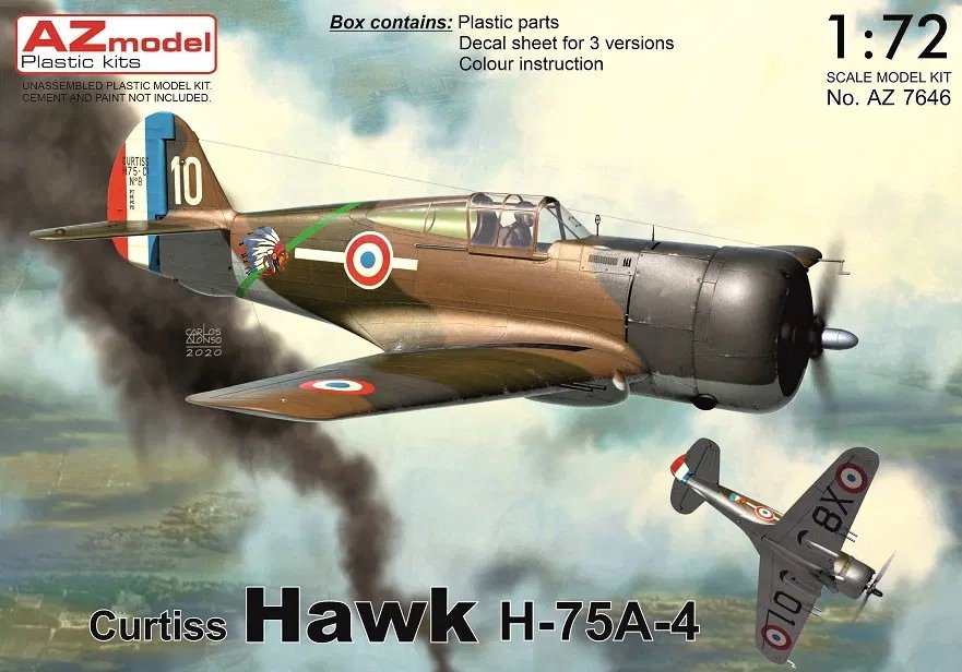 1/72 Curtiss Hawk H-75A-4 (3x camo)
