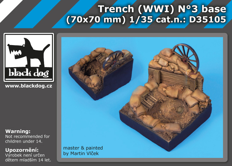 1/35 Trench (WWI) No.3 base (70x70 mm)