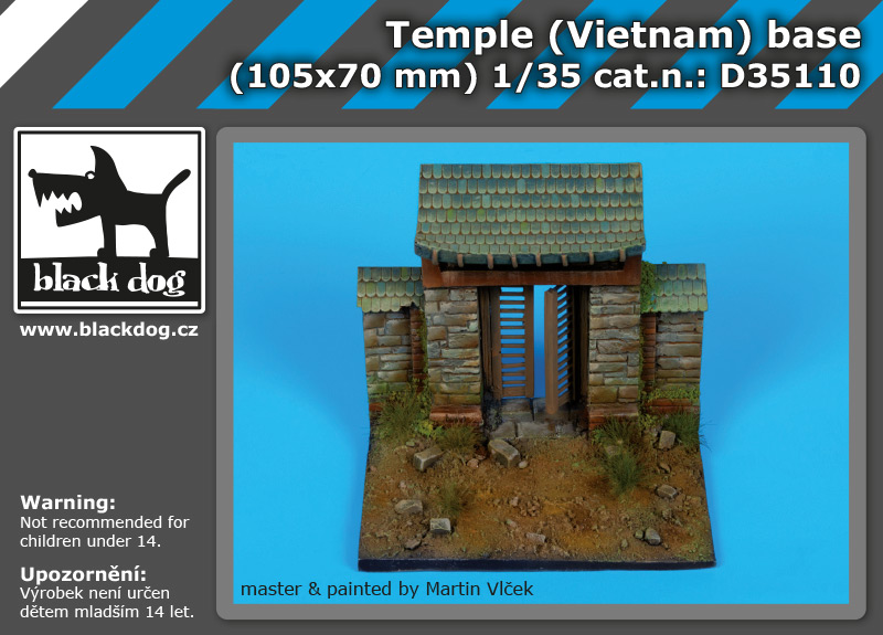 1/35 Temple (Vietnam) base (105x70 mm)