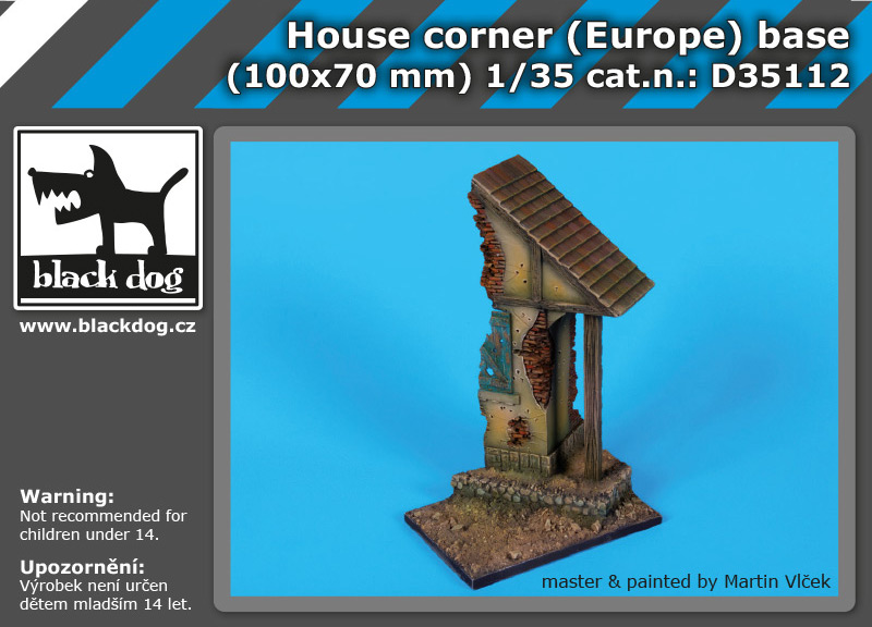 1/35 House corner (Europe) base  (100x70 mm)