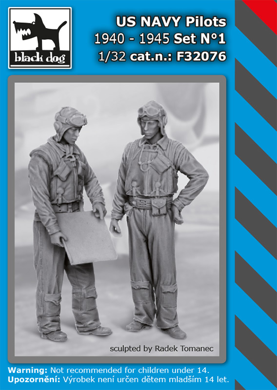 1/32 US NAVY pilots 1940-45 set No.1 (2 fig.)