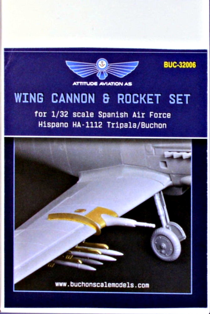 1/32 Wing cannon&rocket set for Hispano HA-1112 