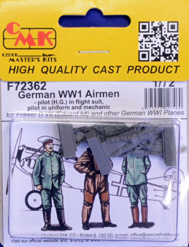 1/72 German Airmen WWI (3 fig.)