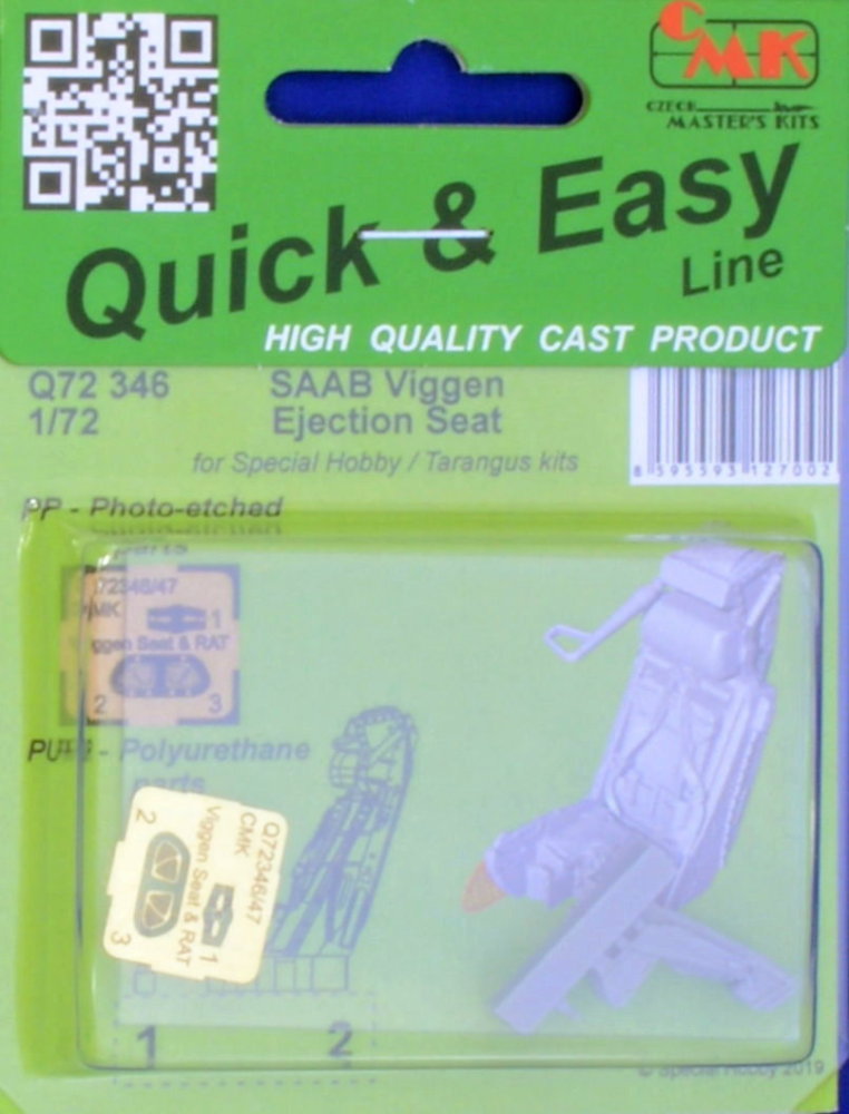 1/72 SAAB Viggen Ejection Seat (SP.H./TARA)