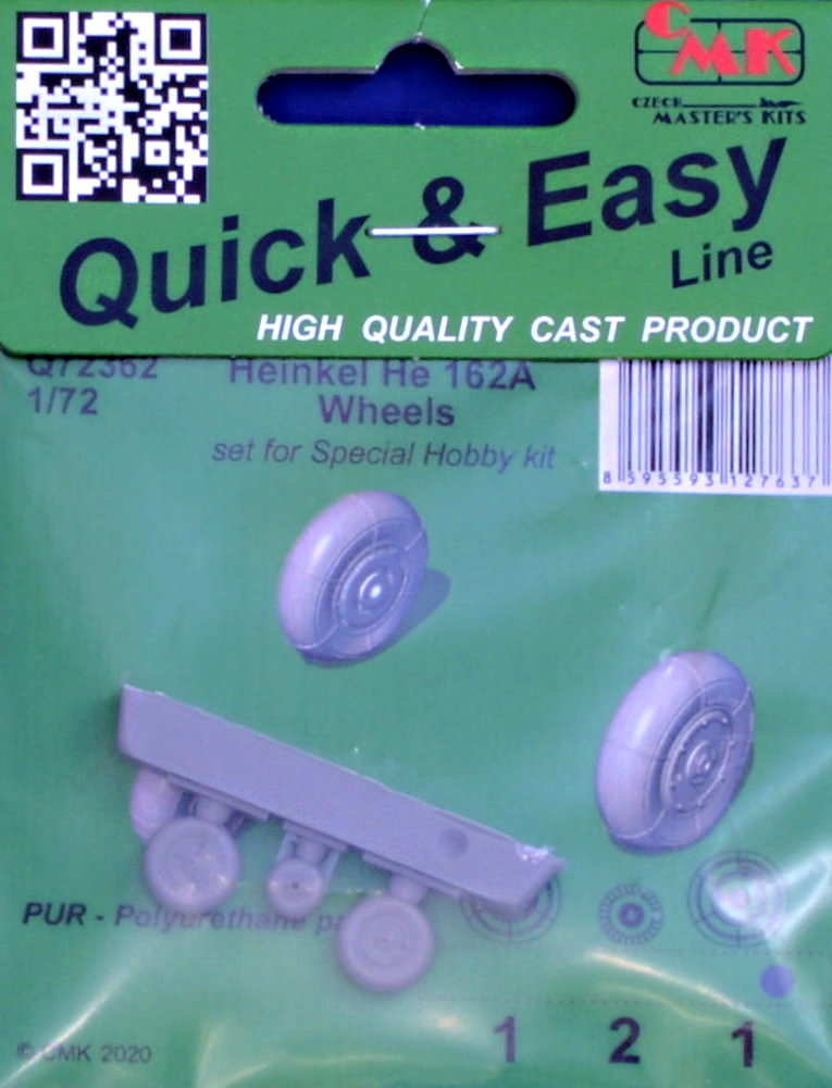 1/72 Heinkel He 162A Wheels (SP.HOBBY)