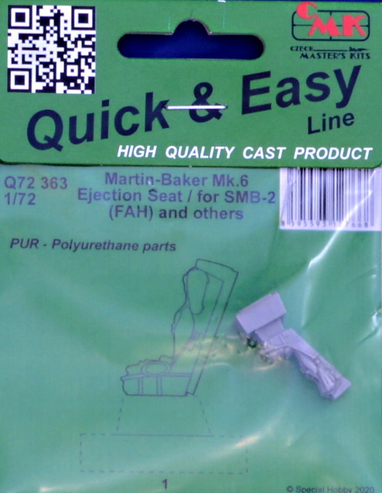 1/72 M.B. Mk.6 Ejection seat for SMB-2 (FAH)