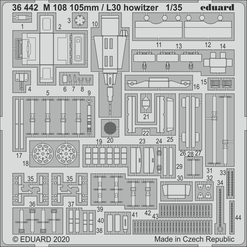 SET M 108 105mm / L30 howitzer (AFV CLUB)