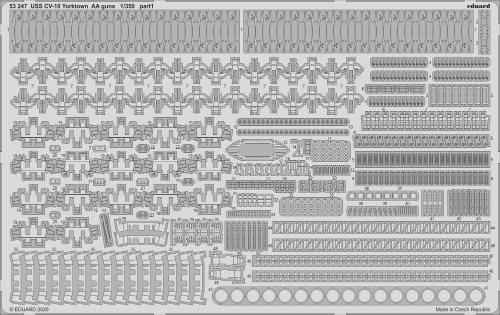 SET 1/350 USS CV-10 Yorktown AA guns (TRUMP)