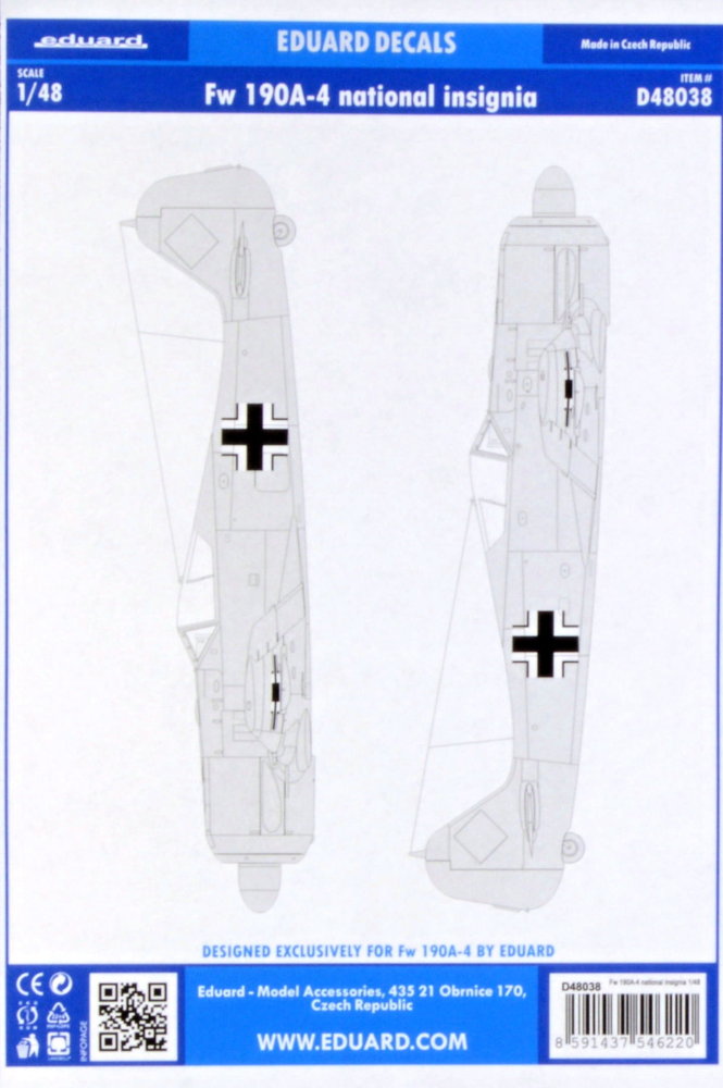 1/48 Fw 190A-4 national insignia (EDU)